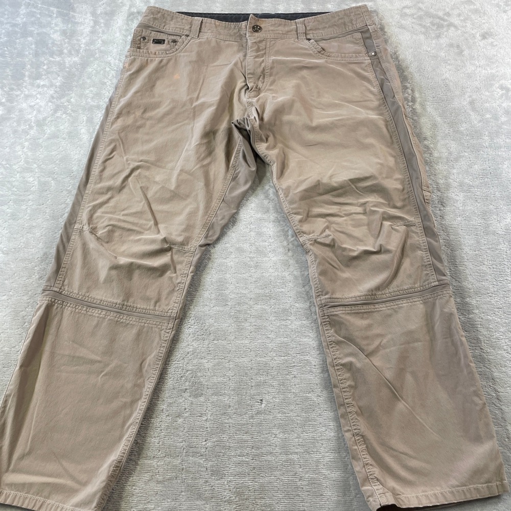 KUHL Radikl Hiking Pants Mens 38x30 Khaki Camping Outdoor Hybrid Light Stretch